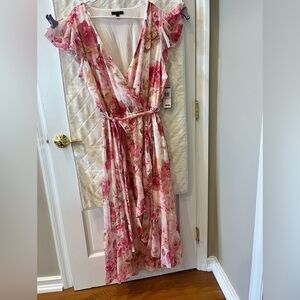 City Studio Pink Floral Maxi Dress